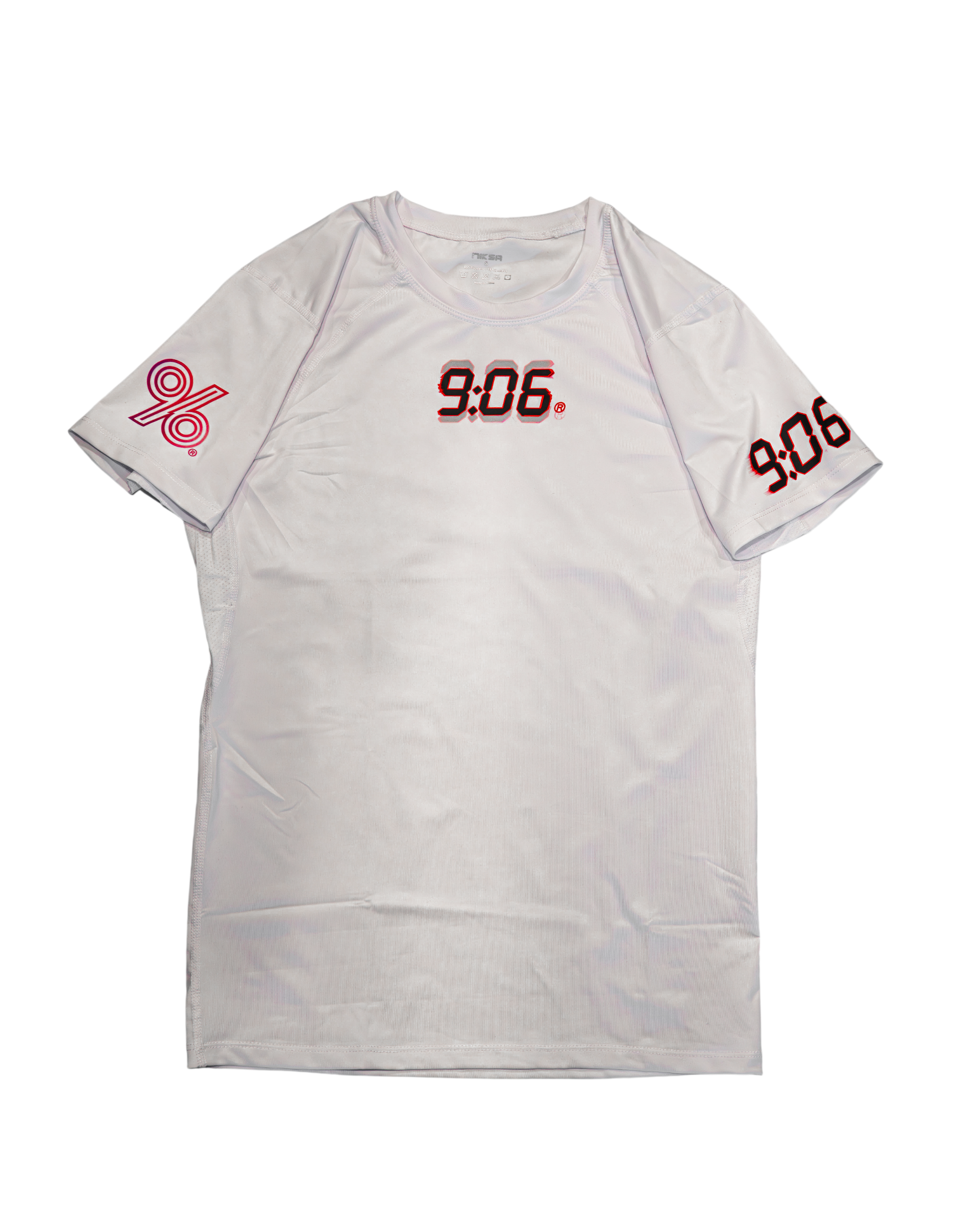 906® Digital Time Tee – White Athletic Shirt
