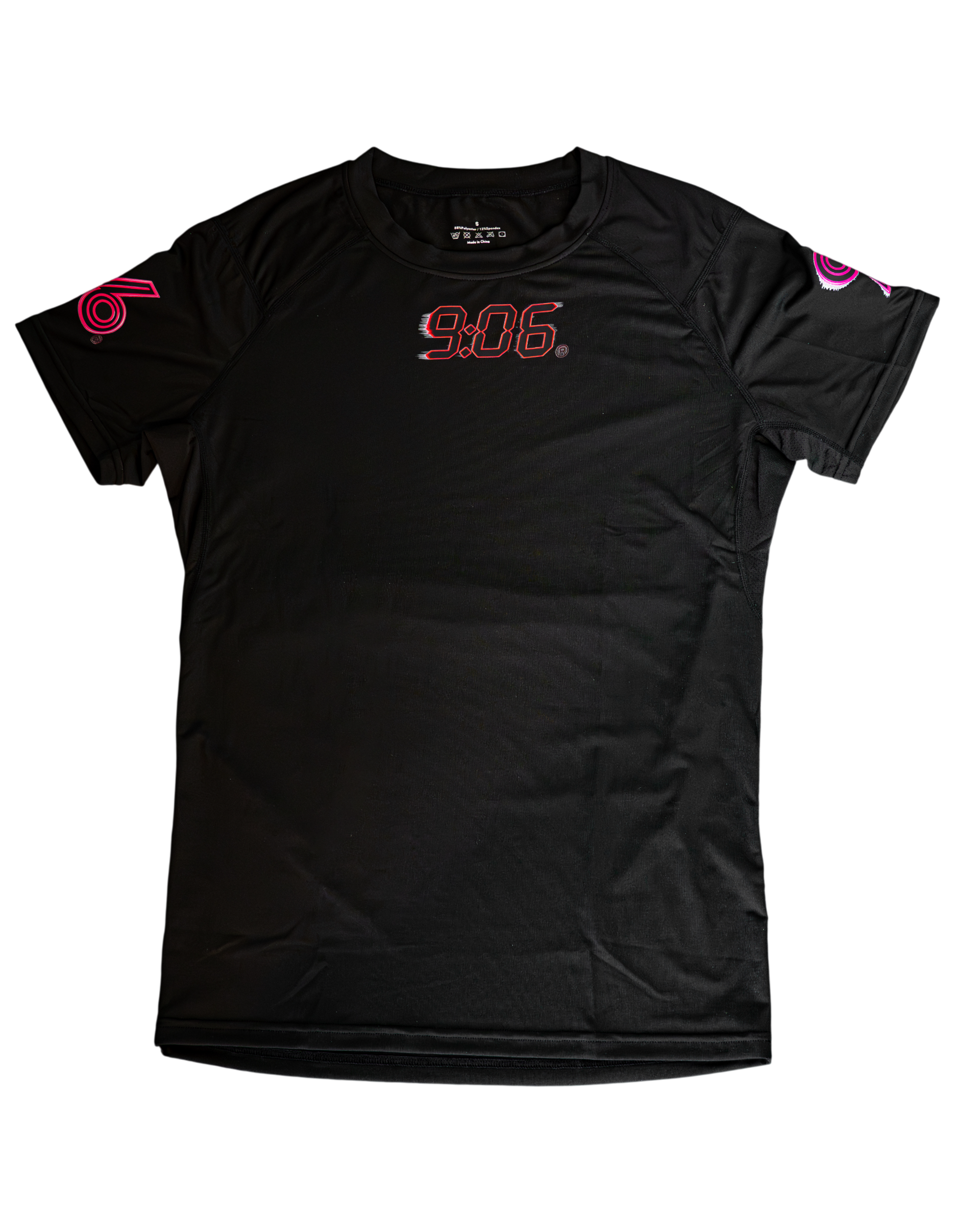 906® Digital Time Tee – Black Athletic Shirt